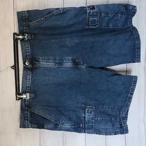 Wrangler jean cargo shorts